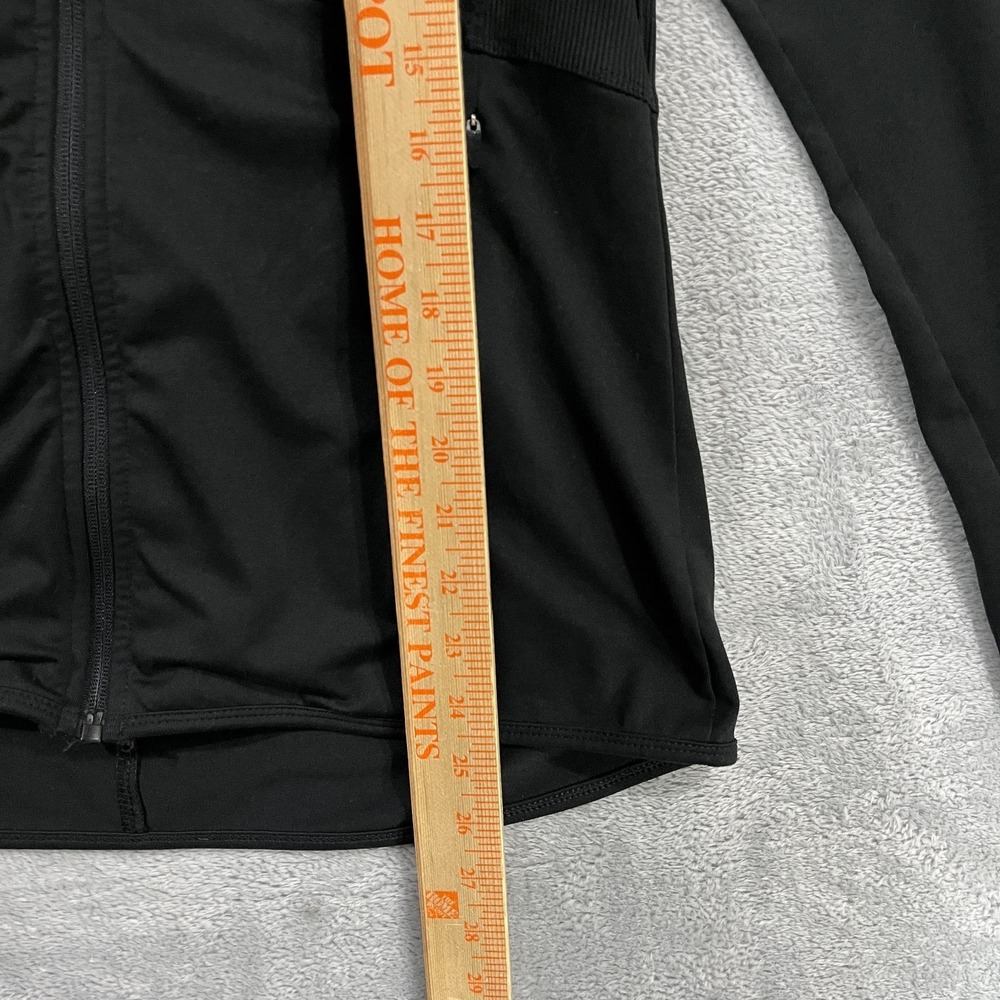 C9 By Champion Track Jacket Womens Medium Black Stretch Ribbed Panel Full Zip - Picture 4 of 7
